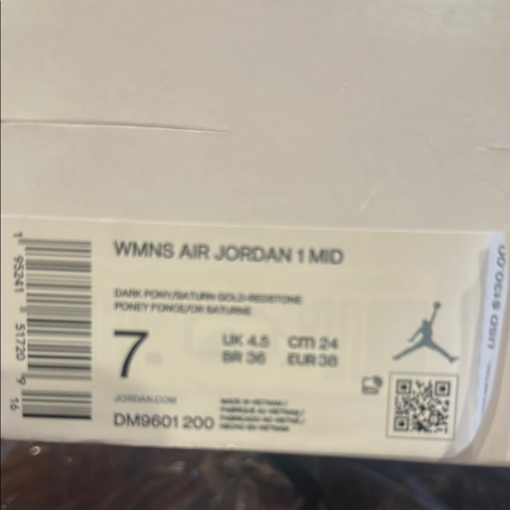 Jordan Women's Sneakers in Dark Pony and Saturn Gold